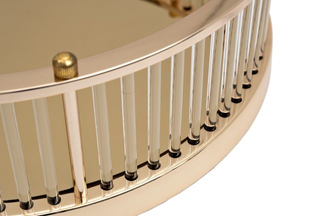 Поднос декоративный с золотыми бортами d40см (TT-00008799)