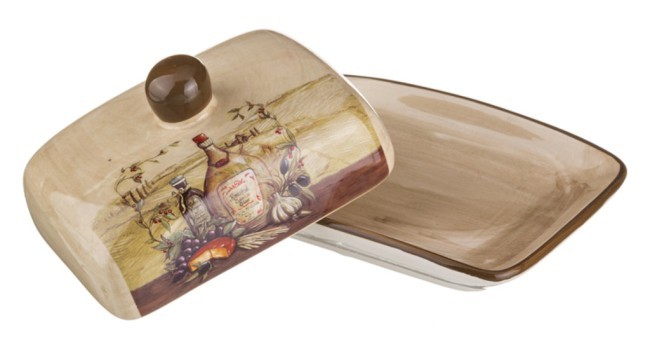 Масленка "сицилия" 17*12*10 см. (кор=32шт.) Agness (358-706) Масленка "сицилия" 17*12*10 см. (кор=32шт.) Agness (358-706)