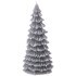 Свеча bronco фигурная "елка" серая с блеском 16*7,5 см Bronco (315-332)