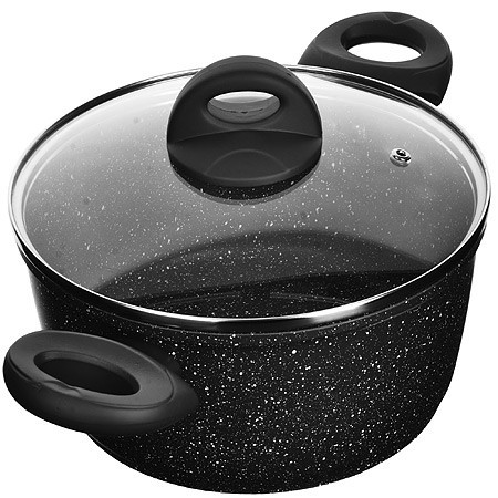 Кастрюля алюм 2.2л 20см МРАМ/КРОШ (25078) Кастрюля алюм 2.2л 20см МРАМ/КРОШ (25078)
