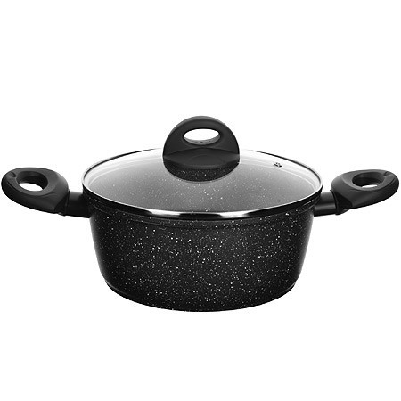 Кастрюля алюм 2.2л 20см МРАМ/КРОШ (25078) Кастрюля алюм 2.2л 20см МРАМ/КРОШ (25078)