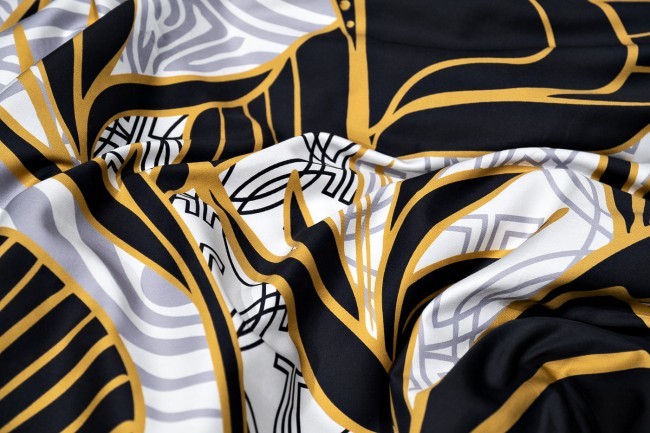 Пододеяльник Тропики принт 215*150 золото/серый (TT-00012123)