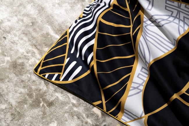 Пододеяльник Тропики принт 215*150 золото/серый (TT-00012123)