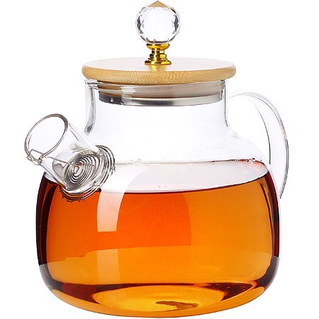 Заварочный чайник 3пр 1л стек бамбук LR (60095) Заварочный чайник 3пр 1л стек бамбук LR (60095)