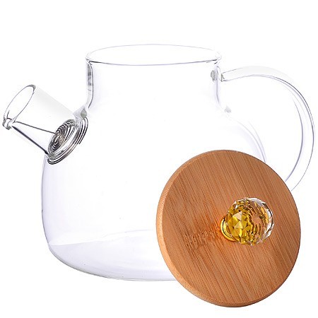 Заварочный чайник 3пр 1л стек бамбук LR (60095) Заварочный чайник 3пр 1л стек бамбук LR (60095)