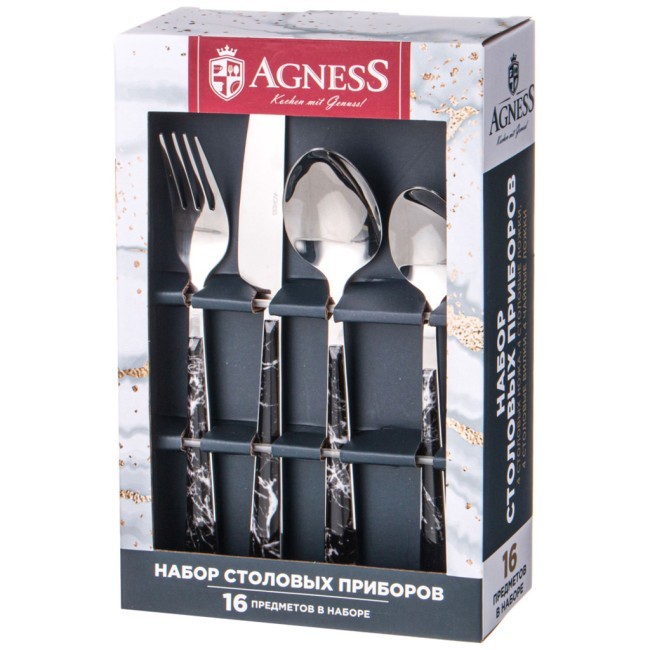 Набор столовых приборов agness, 16 предметов Agness (942-134)