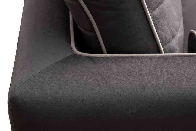 Диван Madrid Memory с кантом трехм. без мех.,велюр серый Colt1003+Colt030 (TT-00013556) Диван Madrid Memory с кантом трехм. без мех.,велюр серый Colt1003+Colt030 (TT-00013556)