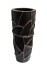 Кашпо d30*69см черное с золотом (TT-00008327)