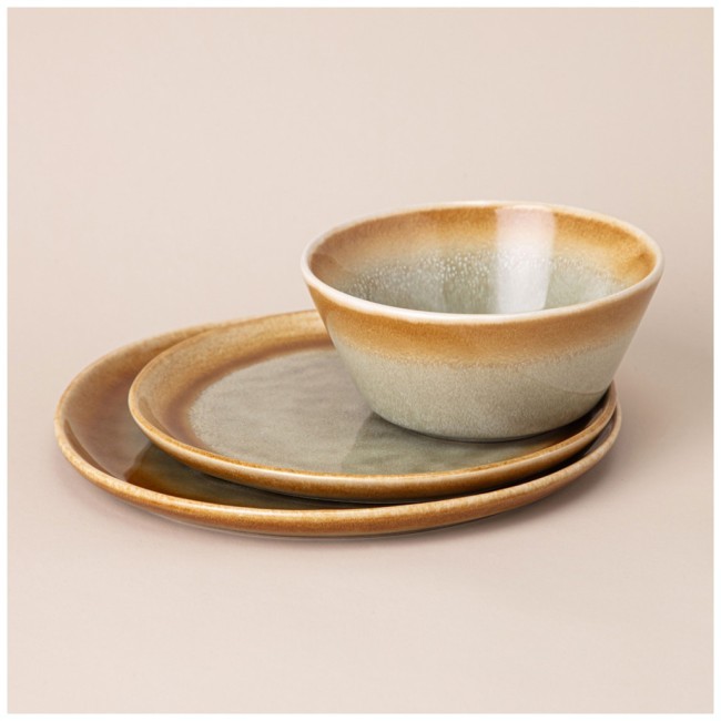 Набор посуды обеденный на 4 пер. 12 пр. зеленый Lefard (191-307)