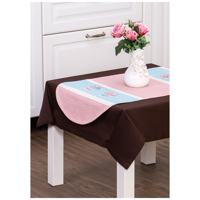 Дорожка на стол 40*80 см"безе",100% хлопок/овальная SANTALINO (850-814-3)