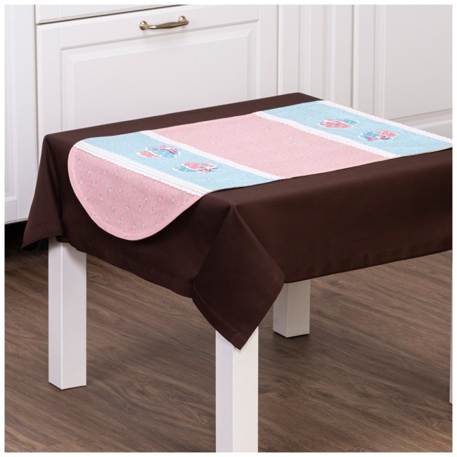 Дорожка на стол 40*80 см"безе",100% хлопок/овальная SANTALINO (850-814-3)