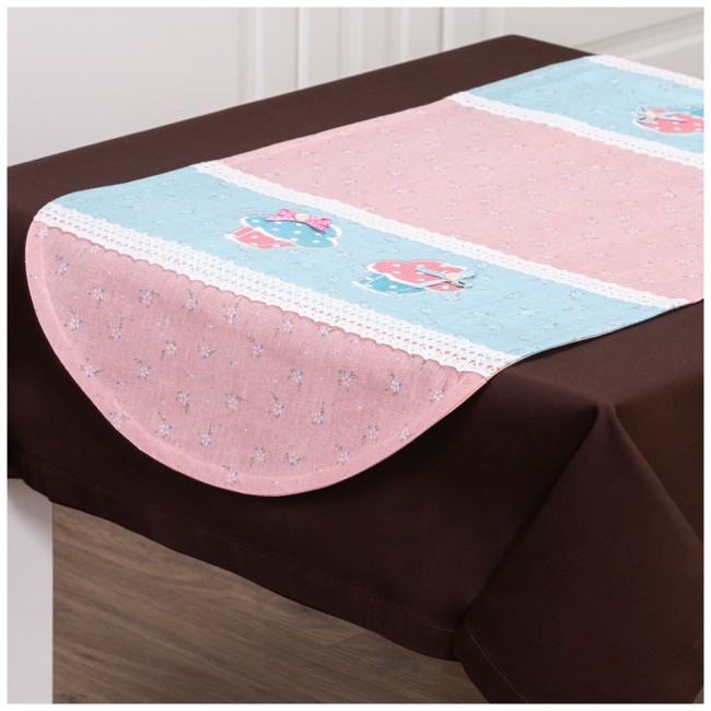 Дорожка на стол 40*80 см"безе",100% хлопок/овальная SANTALINO (850-814-3)