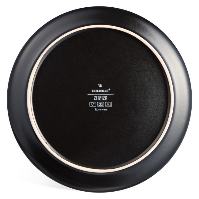 Набор тарелок обеденных  bronco "choice black" 26,5 см 4шт Bronco (191-356-1)