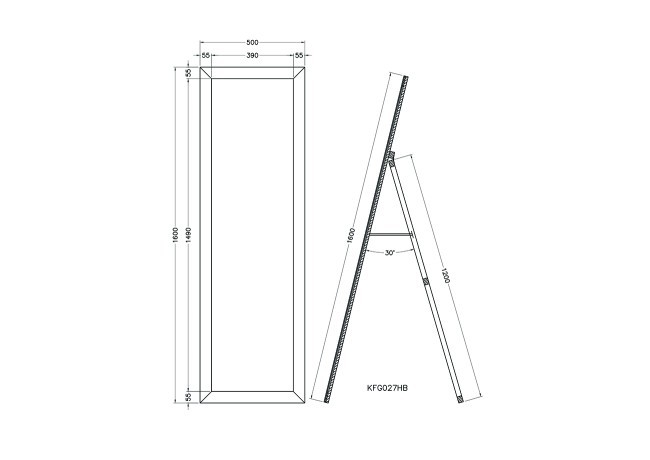 Зеркало напольное 50*160*4,4 см (TT-00001802) Зеркало напольное 50*160*4,4 см (TT-00001802)