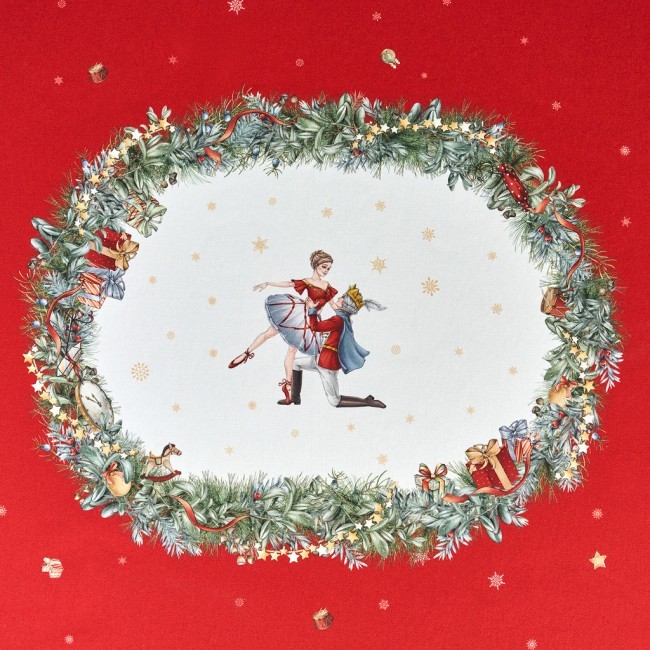 Скатерть овальная "щелкунчик" ,140х180см ,красный, 100% хлопок ,твил Lefard (850-762-4) Скатерть овальная "щелкунчик" ,140х180см ,красный, 100% хлопок ,твил Lefard (850-762-4)