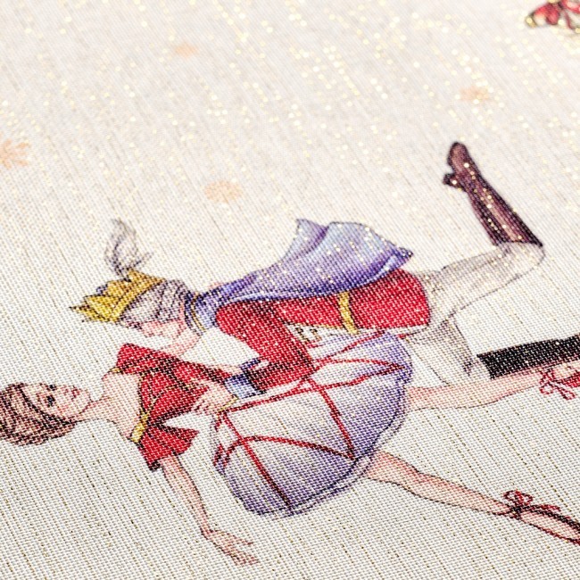 Скатерть  140х300 cm овальная, "щелкунчик" цвет: бежевый, tm lefard, полиэстер 100% Lefard (986-002-29)