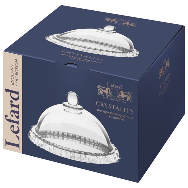 Блюдо сервировочное "crystality" с крышкой, 20*12 см Lefard (345-514) Блюдо сервировочное "crystality" с крышкой, 20*12 см Lefard (345-514)