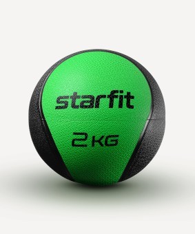 Медбол высокой плотности STARFIT GB-702, 2 кг, зеленый (1007342)
