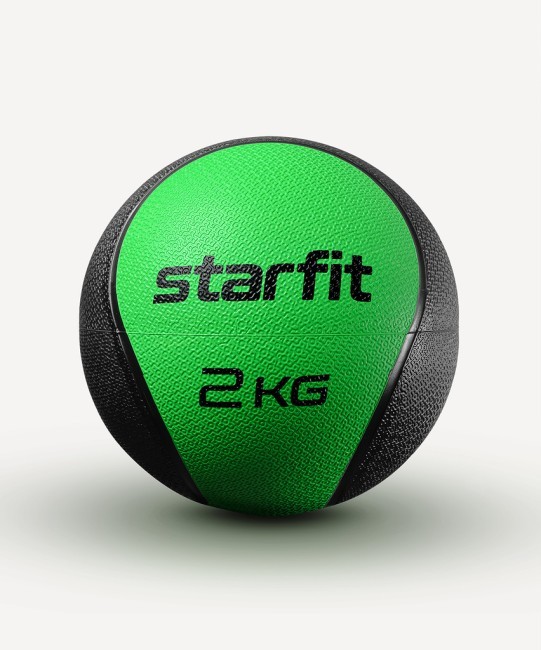 Медбол высокой плотности STARFIT GB-702, 2 кг, зеленый (1007342)