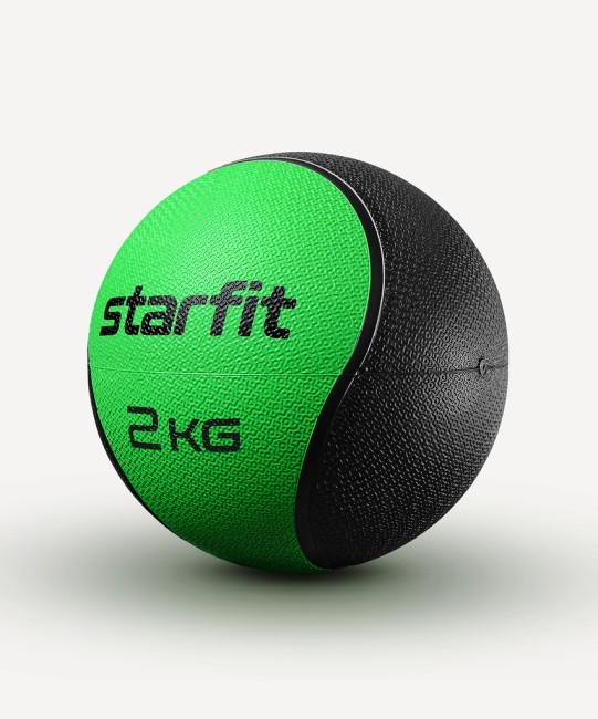 Медбол высокой плотности STARFIT GB-702, 2 кг, зеленый (1007342)