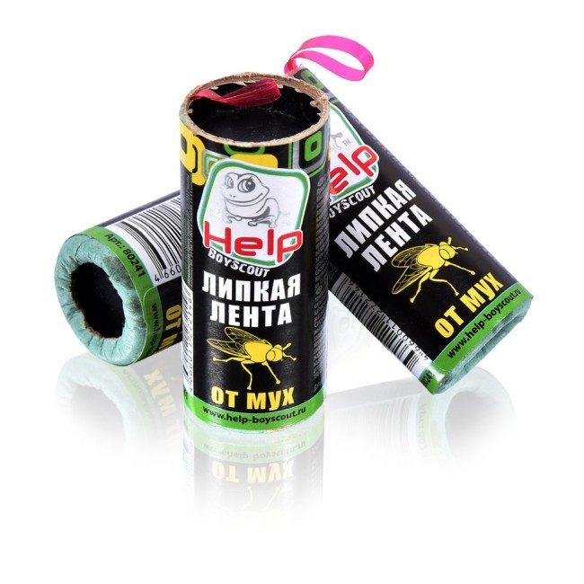 Липкая лента от мух Help (80241) 4 шт. (56565) Липкая лента от мух Help (80241) 4 шт. (56565)