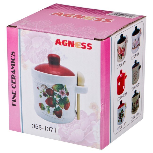 Сахарница "лимоны" 10*10*12 см. 280 мл. (кор=36шт.) Agness (358-1363) Сахарница "лимоны" 10*10*12 см. 280 мл. (кор=36шт.) Agness (358-1363)