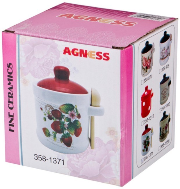 Сахарница "лимоны" 10*10*12 см. 280 мл. (кор=36шт.) Agness (358-1363) Сахарница "лимоны" 10*10*12 см. 280 мл. (кор=36шт.) Agness (358-1363)