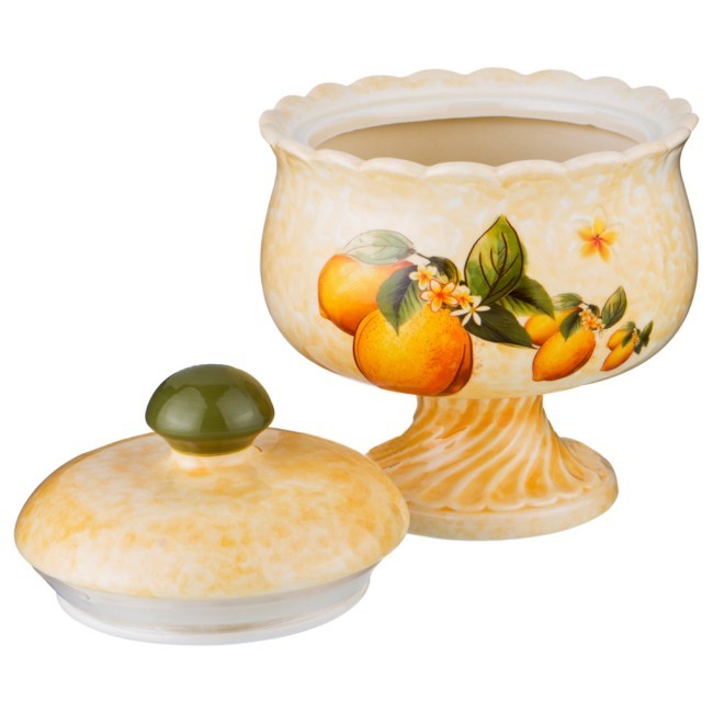 Сахарница "лимоны" 13*13*16 см. 600 мл. Agness (358-1362)