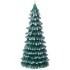 Свеча bronco фигурная "елка" зеленая  с блеском 16*7,5 см Bronco (315-333)