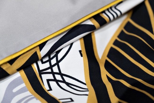 Пододеяльник Тропики принт 230*210 золото/серый (TT-00012124)