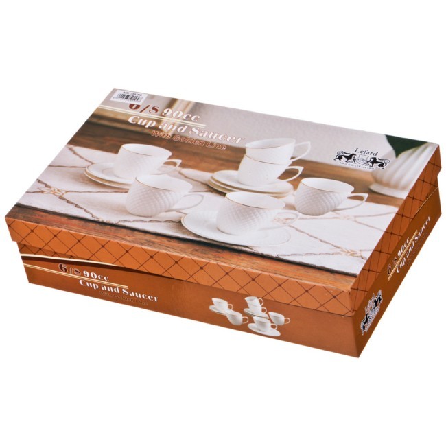 Кофейный набор lefard "диаманд голд" на 6 пер. 12 пр. 90 мл Lefard (359-294) Кофейный набор lefard "диаманд голд" на 6 пер. 12 пр. 90 мл Lefard (359-294)