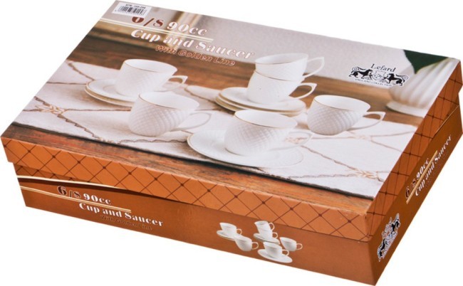 Кофейный набор lefard "диаманд голд" на 6 пер. 12 пр. 90 мл Lefard (359-294) Кофейный набор lefard "диаманд голд" на 6 пер. 12 пр. 90 мл Lefard (359-294)