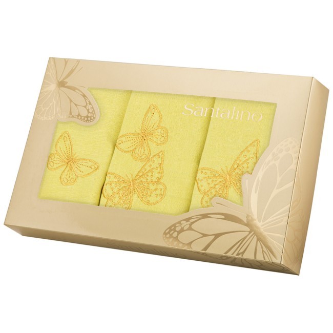 Комплект салфеток из 3шт 40х40см "вдохновение",лайм, 100% хлопок ,. Lefard (850-517-51)