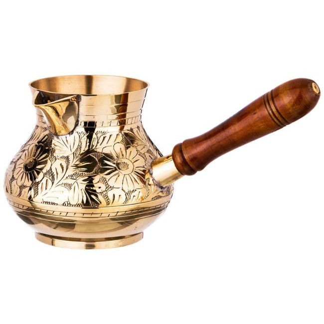 Турка резная "graving" 800мл. латунь Lefard (733-109) Турка резная "graving" 800мл. латунь Lefard (733-109)