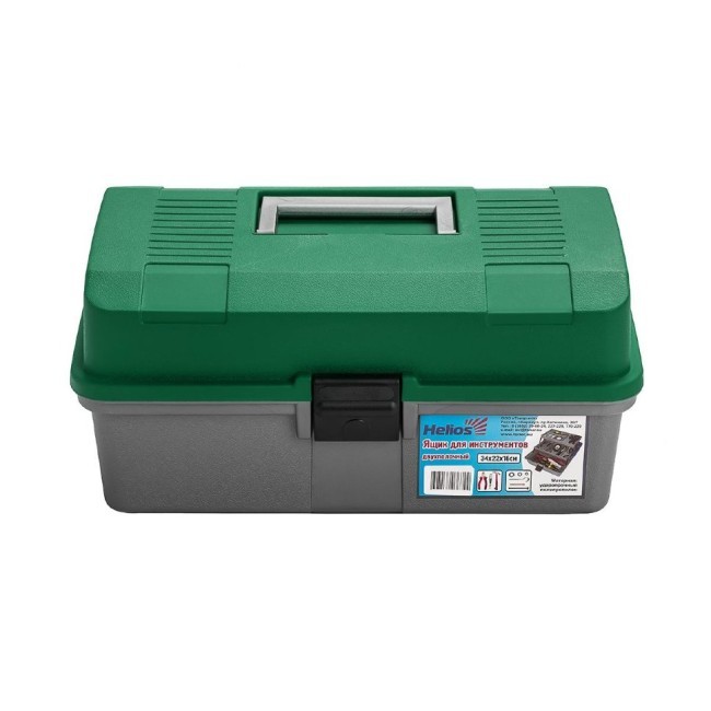 Ящик для инструментов Helios двухполочный зеленый (70143)