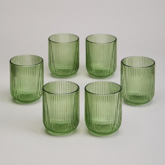 Набор стаканов "simplicity" green 6 шт. 270 мл / 9 см Lefard (675-107)