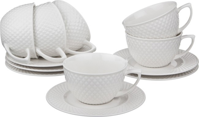 Чайный набор lefard "диаманд" на 6 пер. 12 пр. 230 мл Lefard (359-327) Чайный набор lefard "диаманд" на 6 пер. 12 пр. 230 мл Lefard (359-327)