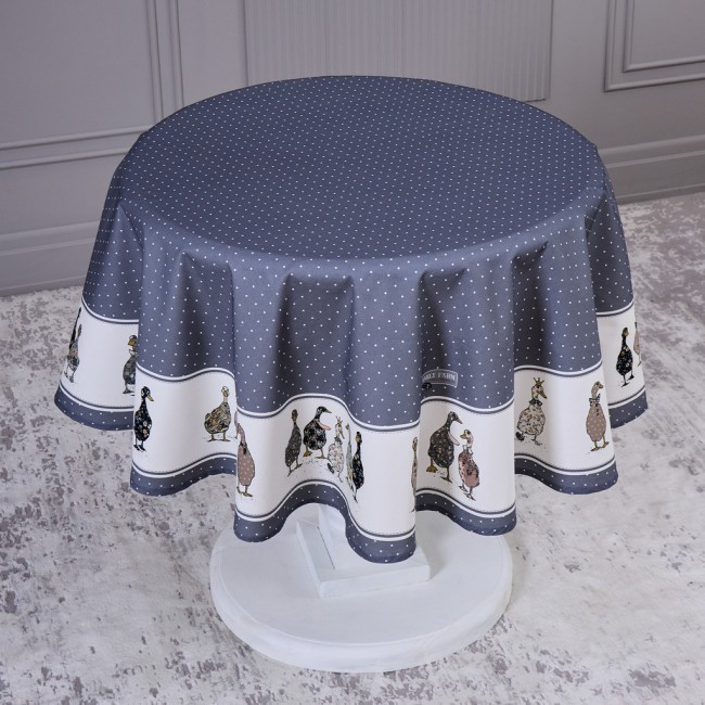 Скатерть круглая "family farm" 150 см ,100% хлопок, графит,твил, пропитка Lefard (850-747-23) Скатерть круглая "family farm" 150 см ,100% хлопок, графит,твил, пропитка Lefard (850-747-23)