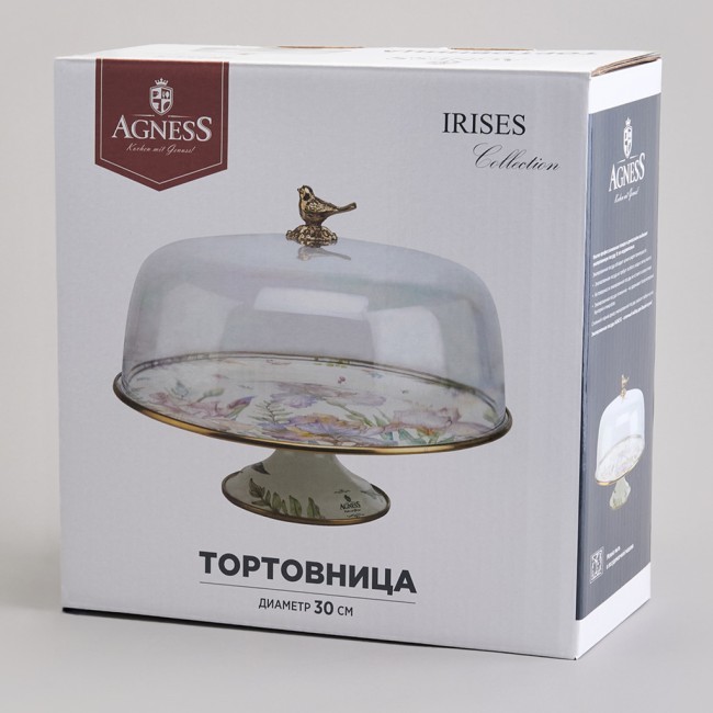 Тортовница agness серия фландрия, 30см Agness (950-598)