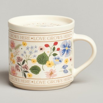 Кружка с крышкой lefard spring flowers 390мл. Lefard (260-1035) Кружка с крышкой lefard spring flowers 390мл. Lefard (260-1035)