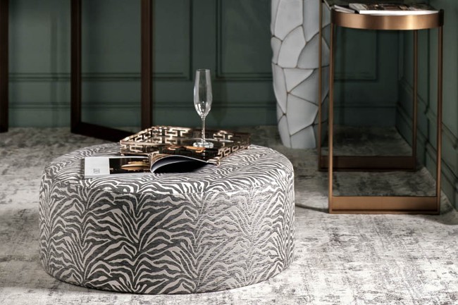 Пуф круглый Murano 80 жаккард принт бежевый Ana BEG 80*80*33см (TT-00011020) Пуф круглый Murano 80 жаккард принт бежевый Ana BEG 80*80*33см (TT-00011020)