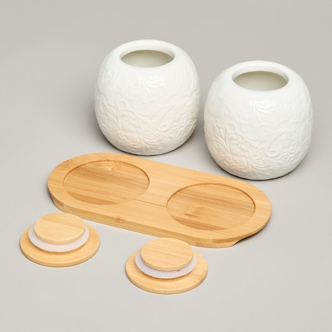 Набор банок lefard "muse" с дер.крышкой на дер.подставке 2 шт. 19,5*9,5 см 400 мл Lefard (587-209) Набор банок lefard "muse" с дер.крышкой на дер.подставке 2 шт. 19,5*9,5 см 400 мл Lefard (587-209)