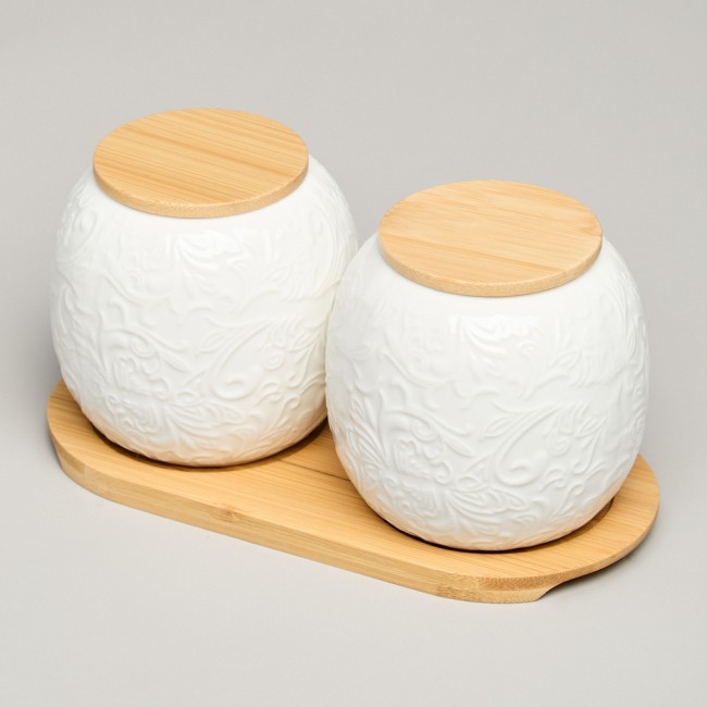 Набор банок lefard "muse" с дер.крышкой на дер.подставке 2 шт. 19,5*9,5 см 400 мл Lefard (587-209) Набор банок lefard "muse" с дер.крышкой на дер.подставке 2 шт. 19,5*9,5 см 400 мл Lefard (587-209)