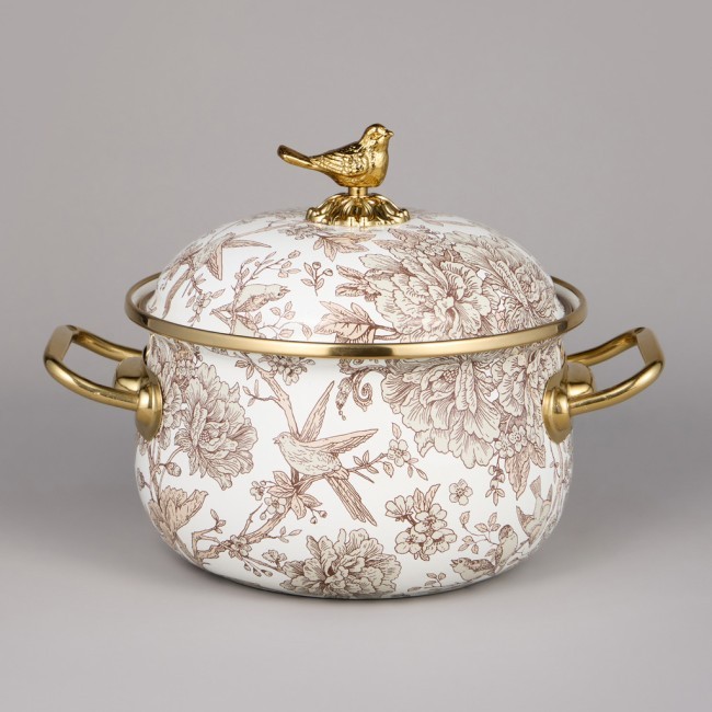 Набор кастрюль agness эмалированных серия "royal garden", 4пр. 2,1л и 3,8л Agness (950-601)