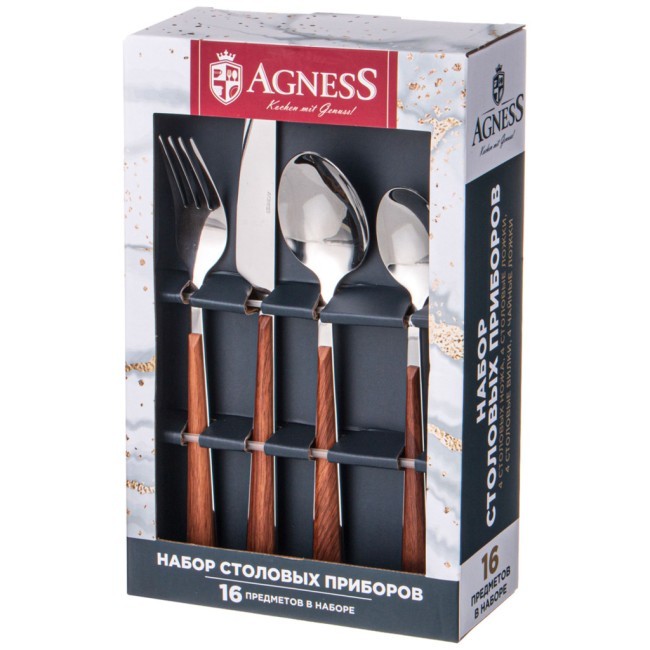 Набор столовых приборов agness, 16 предметов Agness (942-135)