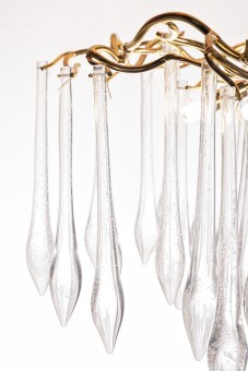 Люстра круглая "Капли" d.80*h.50см, золото (TT-00013329) Люстра круглая "Капли" d.80*h.50см, золото (TT-00013329)