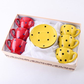 Чайный сервиз на 6 персон 250 мл 12 пр керамика LR (9-27581-4) Чайный сервиз на 6 персон 250 мл 12 пр керамика LR (9-27581-4)