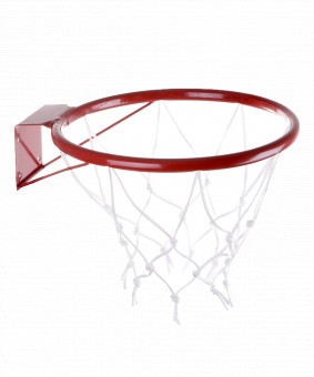 Кольцо баскетбольное №5, с сеткой, d=380 мм (1203)