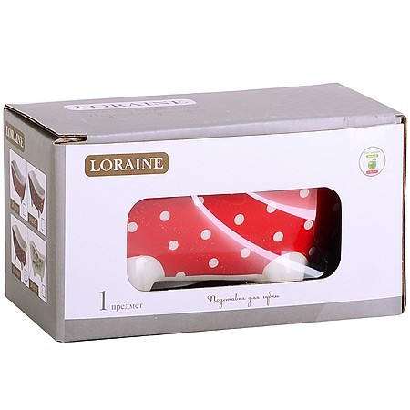 Подставка д/губки 150мл Красный УзорLR (30689)