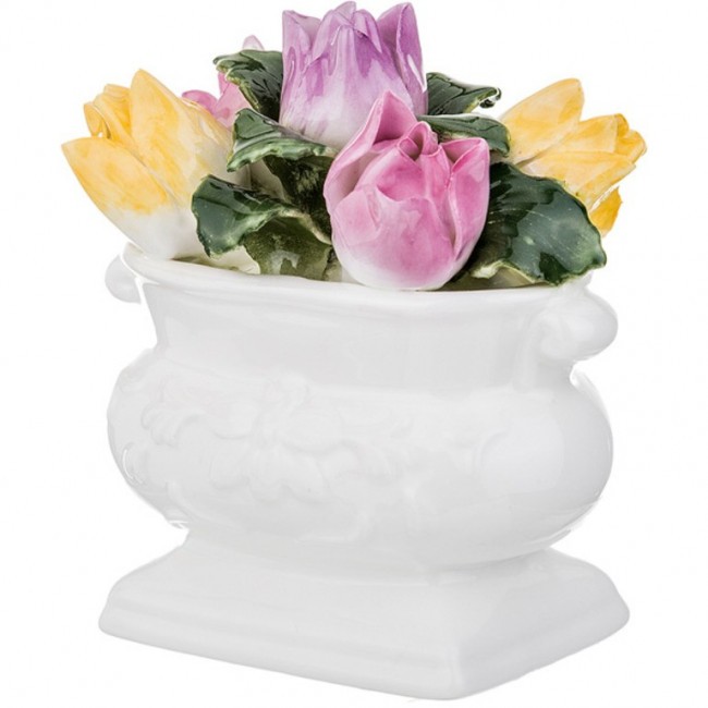 Статуэтка "вазон с тюльпанами" 7,5*6,5*7 см. Lefard (461-250)